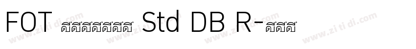 FOT ロックンロール Std DB R字体转换